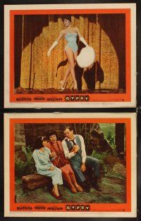 6d353 GYPSY 8 LCs '62 Rosalind Russell & sexy Natalie Wood, Karl Malden!