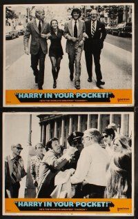 6d367 HARRY IN YOUR POCKET 8 LCs '73 James Coburn, Trish Van Devere, Michael Sarrazin!