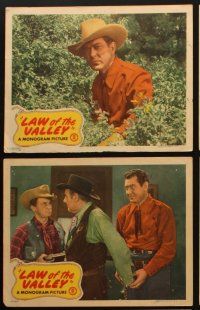 6d948 LAW OF THE VALLEY 6 LCs '44 Johnny Mack Brown, Raymond Hatton, Lynne Carver!