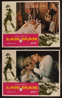 6d453 LAWMAN 8 LCs '71 Burt Lancaster, Robert Ryan, Lee J. Cobb, directed by Michael Winner!