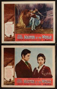 6d504 MASTER OF THE WORLD 8 LCs '61 Jules Verne, Vincent Price, Charles Bronson, great images!