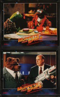 6d533 MUPPETS FROM SPACE 8 LCs '99 Kermit, Miss Piggy, Fozzie Bear & Animal, Jim Henson sci-fi!