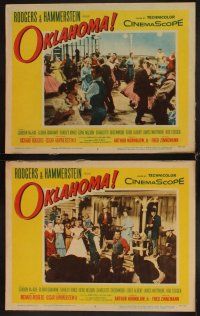 6d852 OKLAHOMA 7 LCs '56 Gordon MacRae, Shirley Jones, Rodgers & Hammerstein classic musical!