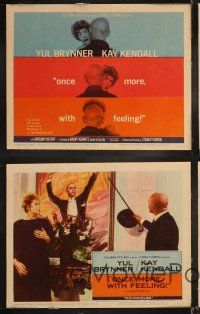 6d560 ONCE MORE WITH FEELING 8 LCs '60 Yul Brynner & Kay Kendall, directed by Stanley Donen!
