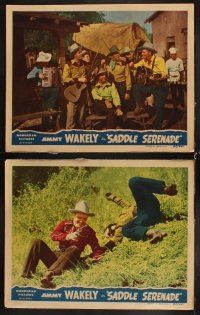 6d865 SADDLE SERENADE 7 LCs '45 Jimmy Wakely, Lee Lasses White, Riders of the Purple Sage!