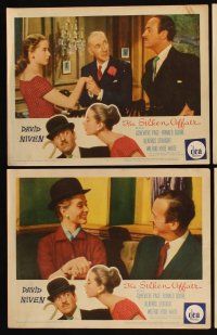 6d872 SILKEN AFFAIR 7 LCs '56 David Niven is a model husband, sexy Genevieve Page is a French model