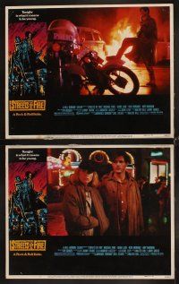 6d700 STREETS OF FIRE 8 LCs '84 Michael Pare, Diane Lane, rock 'n' roll, directed by Walter Hill!