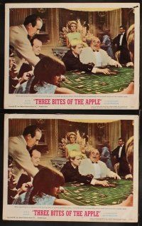 6d891 THREE BITES OF THE APPLE 7 LCs '67 David McCallum, Sylvia Koscina, roulette gambling image!