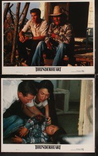 6d741 THUNDERHEART 8 LCs '92 Val Kilmer, Sam Shepard, directed by Michael Apted!