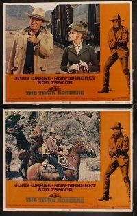 6d752 TRAIN ROBBERS 8 LCs '73 cowboy John Wayne, Ann-Margret, Rod Taylor, Ben Johnson