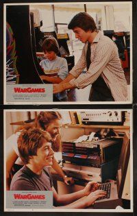 6d783 WARGAMES 8 LCs '83 teen Matthew Broderick plays video games to start World War III!