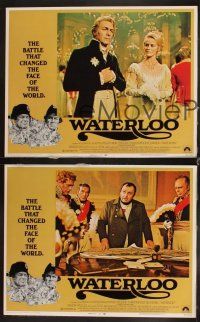 6d786 WATERLOO 8 LCs '70 Rod Steiger as Napoleon Bonaparte, Christopher Plummer