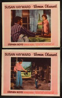 6d908 WOMAN OBSESSED 7 LCs '59 Best Actress Academy Award Winner Susan Hayward, Stephen Boyd