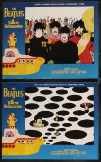 6d806 YELLOW SUBMARINE 8 LCs R99 wonderful psychedelic art of Beatles John, Paul, Ringo & George!