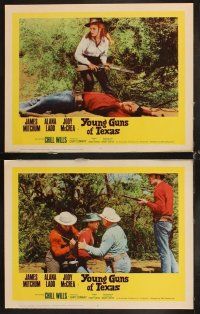 6d810 YOUNG GUNS OF TEXAS 8 LCs '63 teen cowboys James Mitchum, Alana Ladd & Jody McCrea!