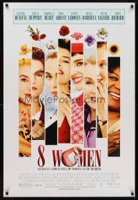 6g018 8 WOMEN DS 1sh '02 8 Femmes, Catherine Deneuve, Danielle Darrieux, Isabelle Huppert