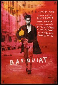 6g079 BASQUIAT DS 1sh '96 Jeffrey Wright as Jean Michel Basquiat, directed by Julian Schnabel!