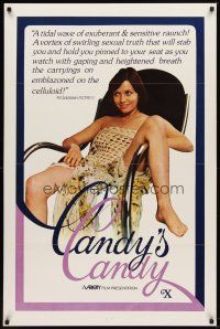 6g161 CANDICE CANDY 1sh '76 Sylvia Bourdon, x-rated, Al Goldstein loved it, Candy's Candy!