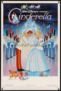 6g179 CINDERELLA 1sh R87 Walt Disney classic romantic cartoon, image of prince & mice!