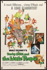 6g218 DARBY O'GILL & THE LITTLE PEOPLE 1sh R77 Disney, Sean Connery, it's leprechaun magic!