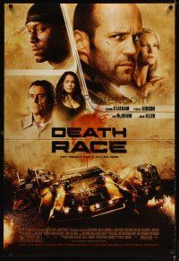 6g229 DEATH RACE DS 1sh '08 Paul W.S. Anderson, Jason Statham, Joan Allen, car racing!