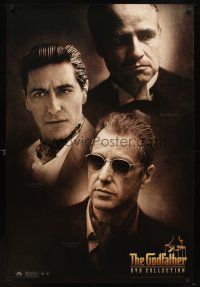 6g354 GODFATHER DVD COLLECTION black style video 1sh '01 Godfather trilogy, bring the family home!