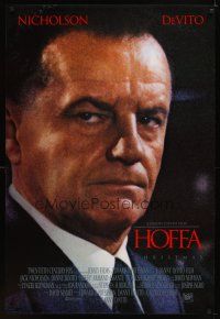 6g405 HOFFA style A advance 1sh '92 huge close-up of Jack Nicholson as Jimmy Hoffa!