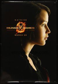6g418 HUNGER GAMES teaser DS 1sh '12 cool image of Jennifer Lawrence as Katniss!