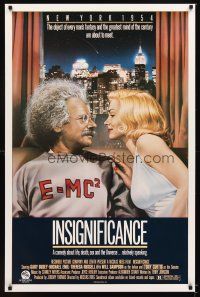 6g439 INSIGNIFICANCE 1sh '85 Nicolas Roeg, wacky art of Marilyn & Einstein by B.D. Fox!