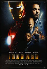 6g444 IRON MAN advance DS 1sh '08 Robert Downey Jr. is Iron Man, Gwyneth Paltrow!