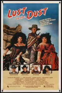 6g499 LUST IN THE DUST 1sh '84 Divine, Tab Hunter, together they ravaged the land, wild image!