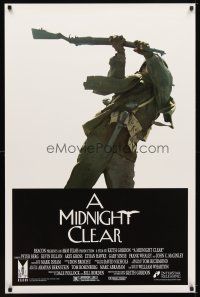 6g530 MIDNIGHT CLEAR 1sh '92 Peter Berg, Kevin Dillon, Ethan Hawke, cool image of soldier!