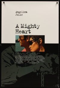 6g531 MIGHTY HEART DS 1sh '07 Angelina Jolie, Dan Futterman, Irrfan Khan, missing journalist!