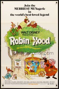 6g640 ROBIN HOOD 1sh '73 Walt Disney's cartoon version, the way it REALLY happened!