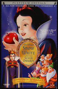 6g687 SNOW WHITE & THE SEVEN DWARFS video 1sh R01 Walt Disney animated cartoon fantasy classic!