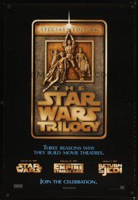 6g708 STAR WARS TRILOGY 1sh '97 George Lucas, Empire Strikes Back, Return of the Jedi