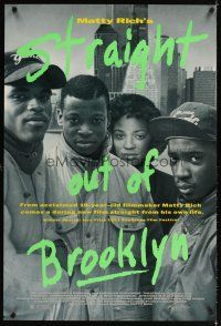 6g712 STRAIGHT OUT OF BROOKLYN 1sh '91 Matty Rich's tale of growing up black in New York City!