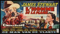 6e355 MAN FROM LARAMIE Belgian '55 artwork of James Stewart, directed by Anthony Mann!