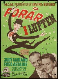 6e276 EASTER PARADE Danish '49 Judy Garland, Fred Astaire, Irving Berlin, Gaston art!