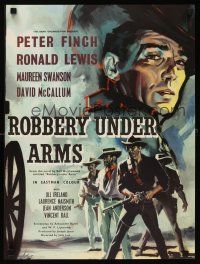 6e133 ROBBERY UNDER ARMS English half crown '58 hold up goes wrong in the Australian Outback!