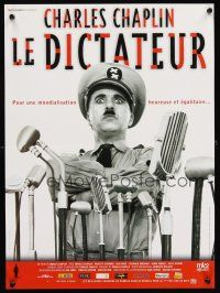6e189 GREAT DICTATOR French 15x21 R02 Charlie Chaplin directs and stars, wacky WWII comedy!