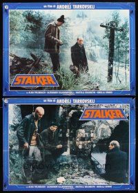 6e101 STALKER set of 4 Italian photobustas '79 Andrej Tarkovsky's Ctankep, Russian sci-fi!