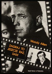 6e575 PLAY IT AGAIN, SAM stage play Polish 19x27 '90 cool image of Bogart!