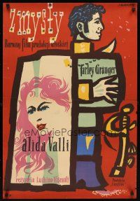 6e635 LIVIA Polish 23x33 '58 Luchino Visconti's Senso starring Alida Valli & Farley Granger!