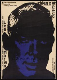 6e651 POINT BLANK Polish 23x33 '70 cool Zelek art of Lee Marvin, John Boorman film noir!