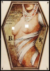 6e716 EPITAFIUM DLA BARBARY RADZIWILLOWNY Polish 27x38 '82 Andrzej Pagowski art of naked woman!