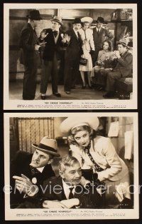6f783 GO CHASE YOURSELF 2 8x10 stills '38 Joe Penner & Lucille Ball, screwball crime comedy!