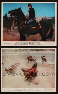 6f178 MAJOR DUNDEE 2 color 8x10 stills '65 Sam Peckinpah, Charlton Heston in the Civil War!