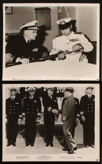 6f438 GALLANT HOURS 6 8x10 stills '60 James Cagney, includes candid of real Admiral Bull Halsey!