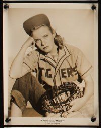 6f321 LOIS BUTLER 8 8x10 stills '40s great full-length portraits wearing baseball uniform!